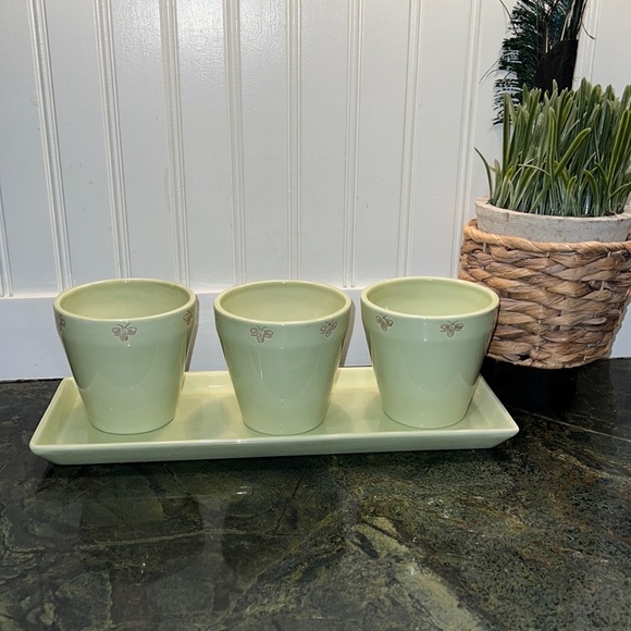 Pottery Barn Accents Pottery Barn Bee Cache Pot Poshmark